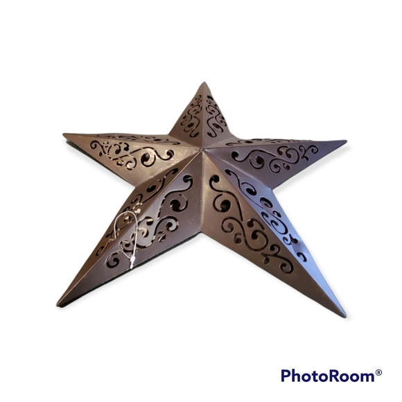 Decor Primitive Farmhouse Star Battery Operated Hanging Sign New Without tag - Picture 6 of 9